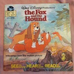 Walt Disney "The Fox and the Hound" Read-Along Book & Record